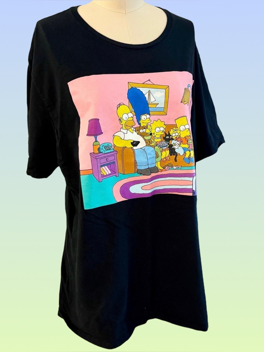 The Simpsons Graphic Tee Black Shirt - XL / 2XL
